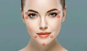 مناطق ممنوعه تزریق بوتاکس : چه قسمتهایی را بوتاکس نکنیم؟