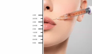مقدار ژل مناسب برای لب : از نیم سی سی تا یک سی سی و بیشتر
