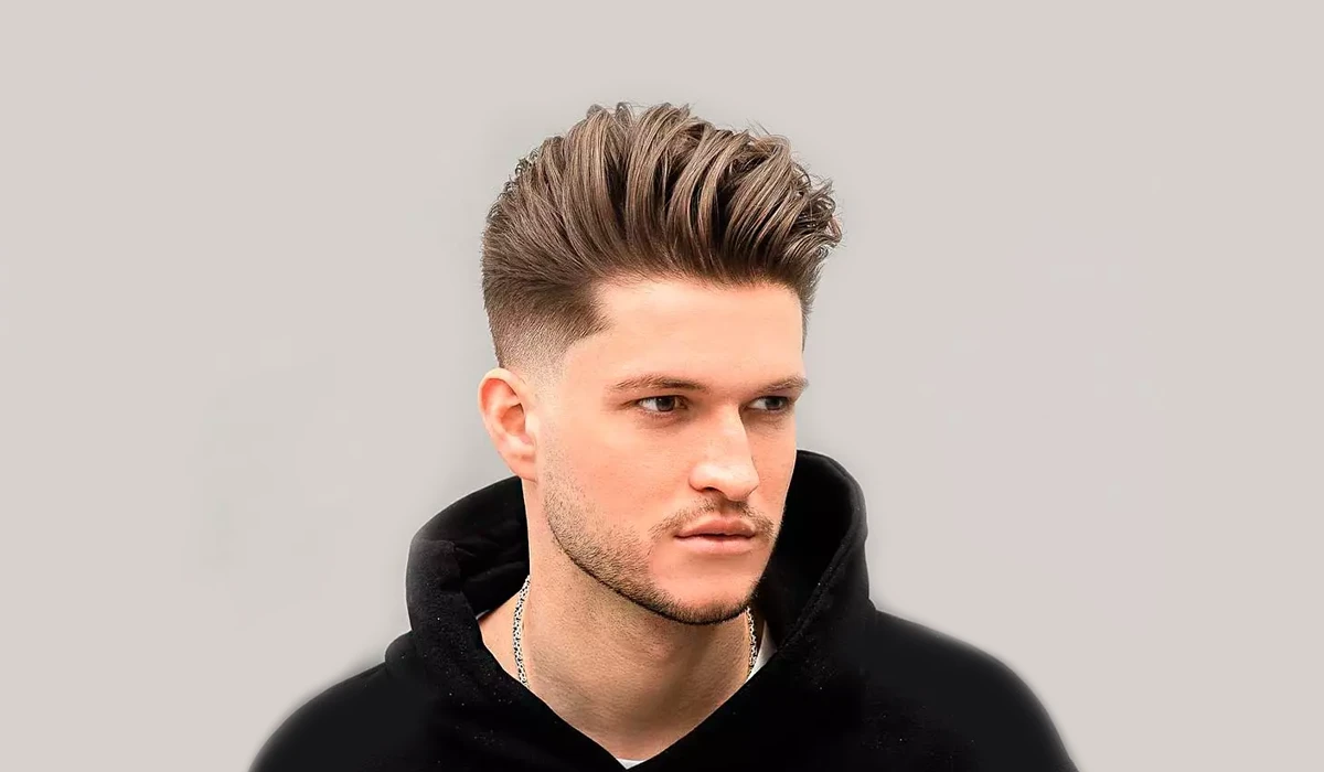 مدل موی مخروطی برسی و پایین نیمه محو (Tapered Brush-Up with Low Fade)