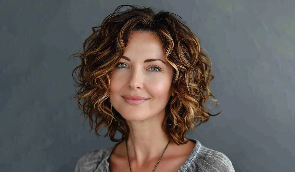 مدل موی باب مجعد (Curly Bob)