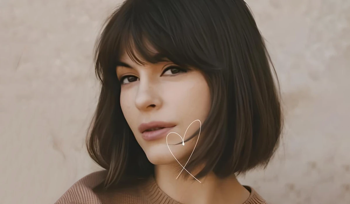 مدل موی باب با چتری (Bob with Bangs)