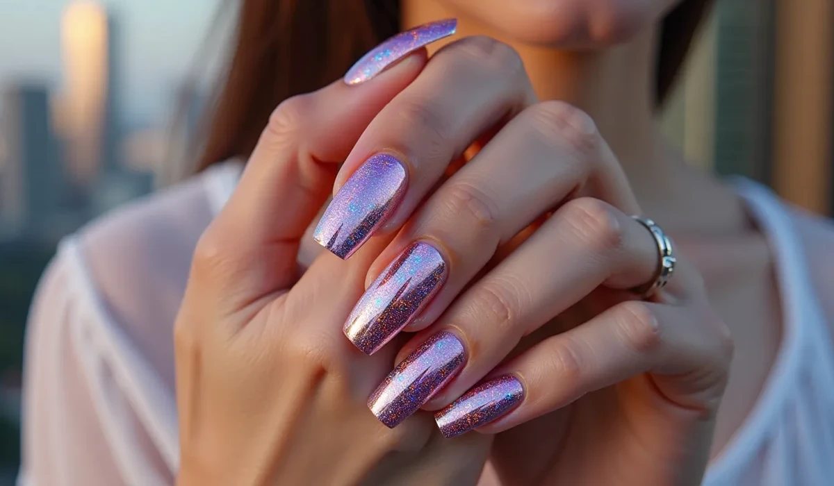 ناخن‌های کرومی و متالیک